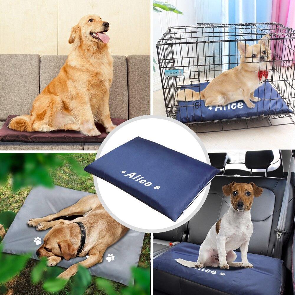 Personalized Dog Bed Custom Print Mat