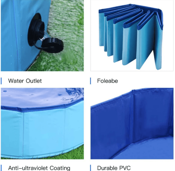 Foldable Pet Collapsible Swimming Pool