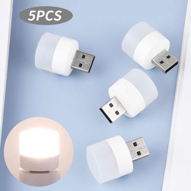 5PCS Mini USB Plug Lamp