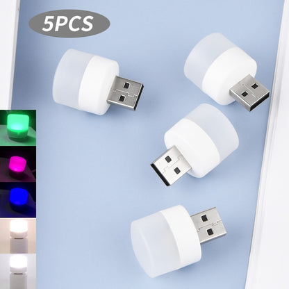 5PCS Mini USB Plug Lamp