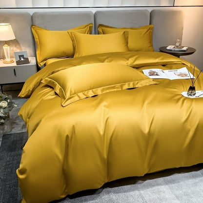 Neo Gold Silky Cotton Duvet Cover Set