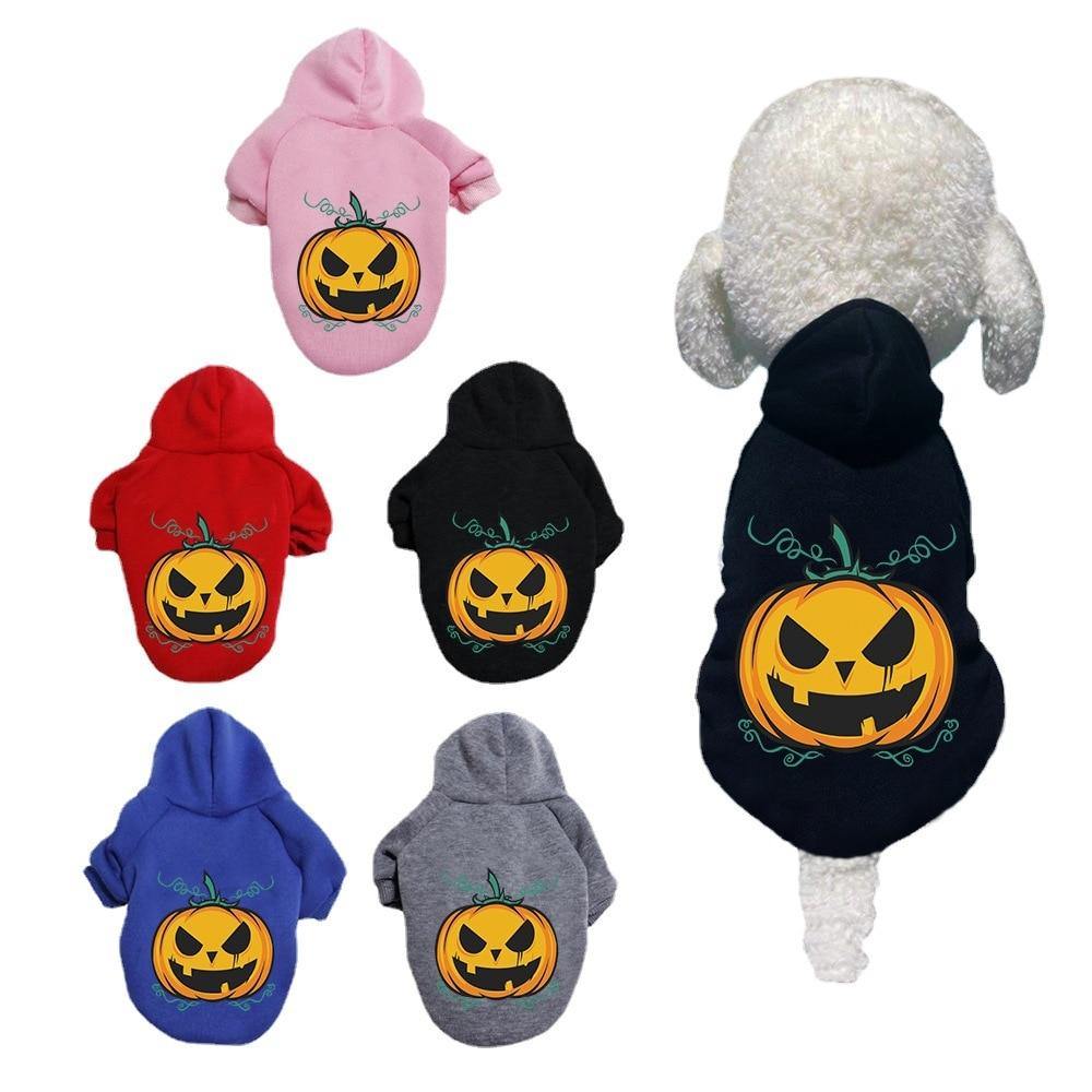 Halloween Dog Pumpkin Sweatshirt Hoodie