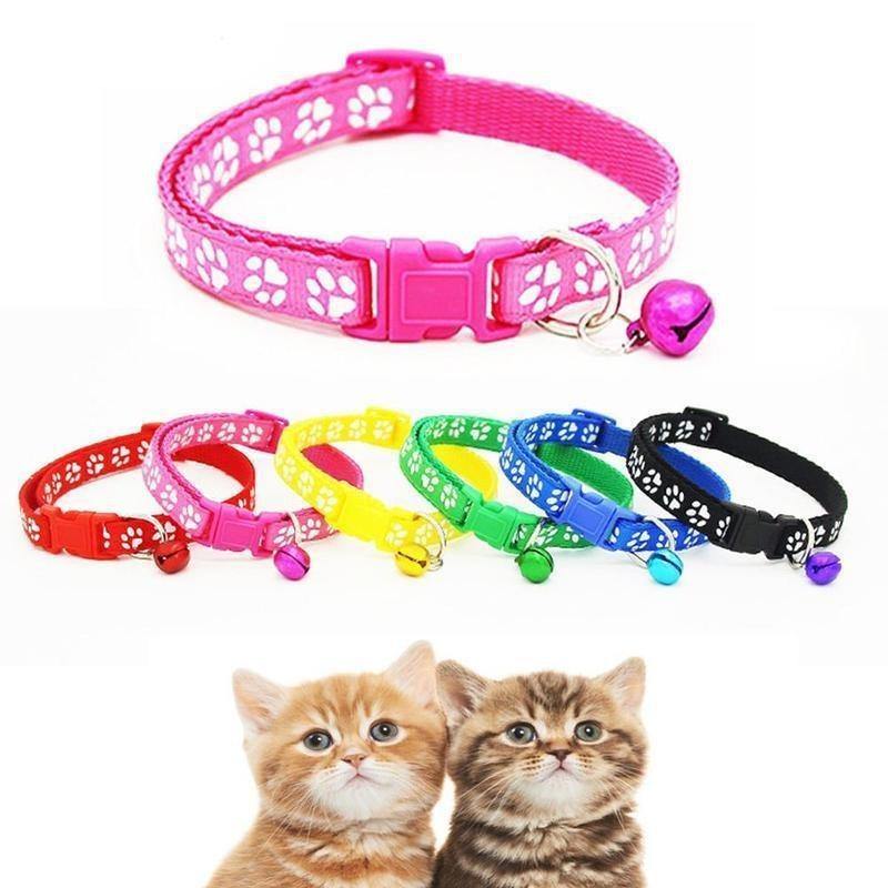 Cat Lovely Safety Nylon Bell Collar Kitten