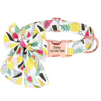 Personalized FruityBow Collar