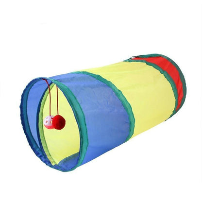 Foldable Cat Tunnel Tube Tent