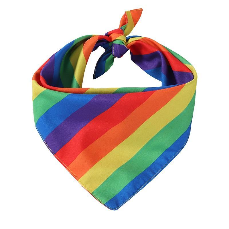 Rainbow Style Dog Bandana Scarf