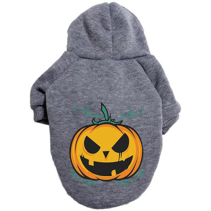 Halloween Dog Pumpkin Sweatshirt Hoodie