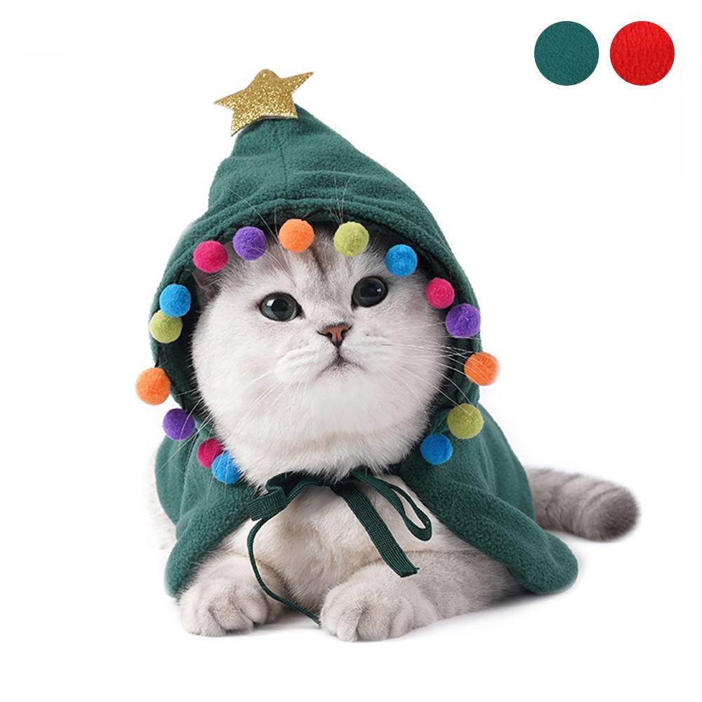 Christmas Cat Star Cape Costume