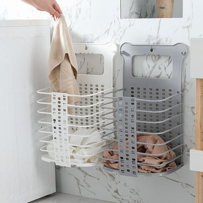 Foldable Laundry Storage Basket With Handle