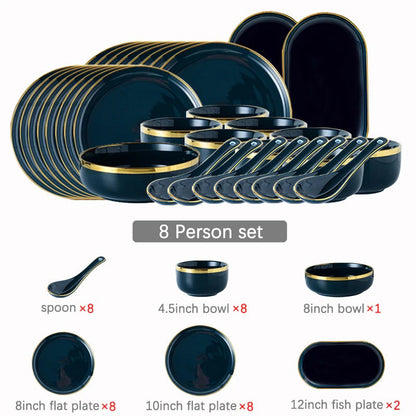 Oxford Blue Luxury Dinnerware Set