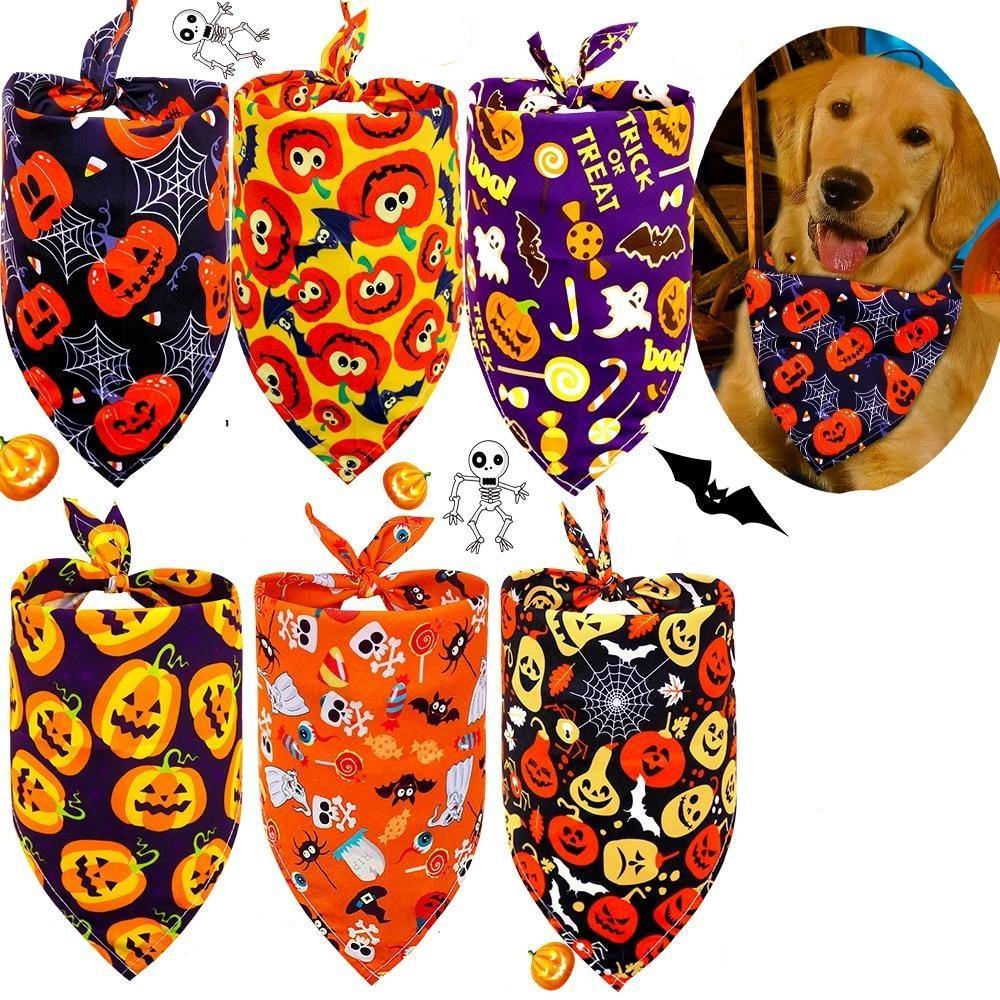 Halloween Styled Mix Dog Bandana Scarfs