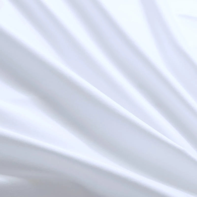 Degella Aqua Green Stripe Egyptian Cotton Luxury White Duvet Cover Set