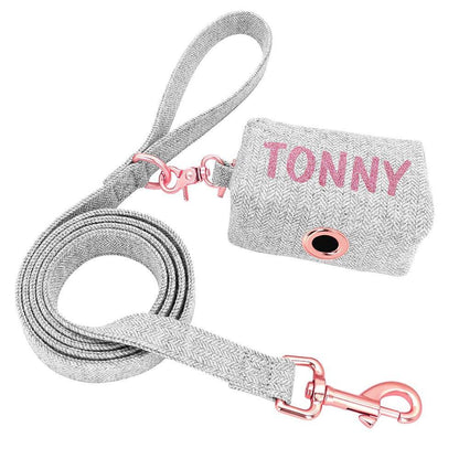 Personalized Dog Garbage Bag and Leash Set