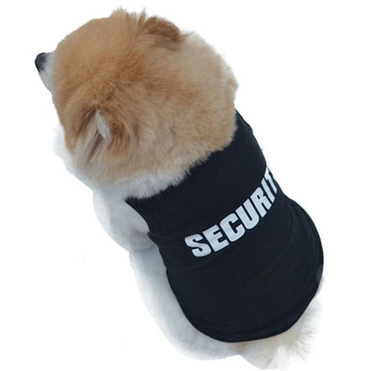 Pet Dog Security Graphic Clothing Vest