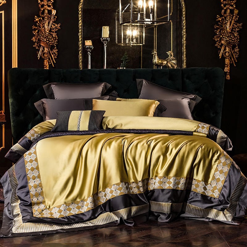 Amarilla Embroidery Egyptian Cotton Duvet Cover Set