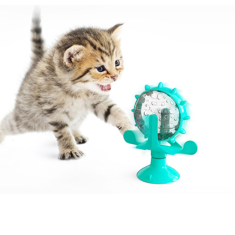 Cat Turntable Toy Pet Windmill Food leakage Exercise Training Toy