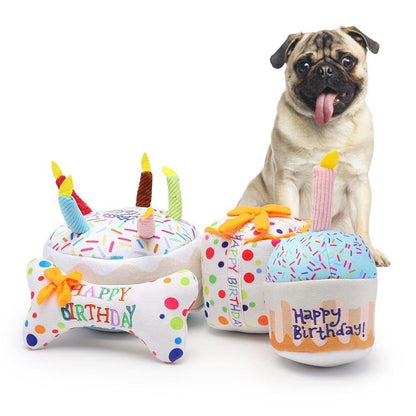 Birthday Ultimate Plush Chew Dog Toys