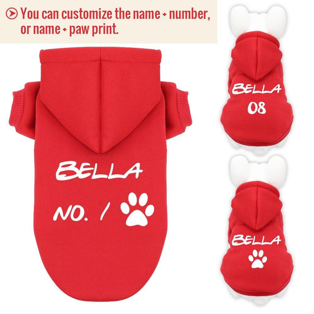 Personalized Cotton Dog Custom Hoodie