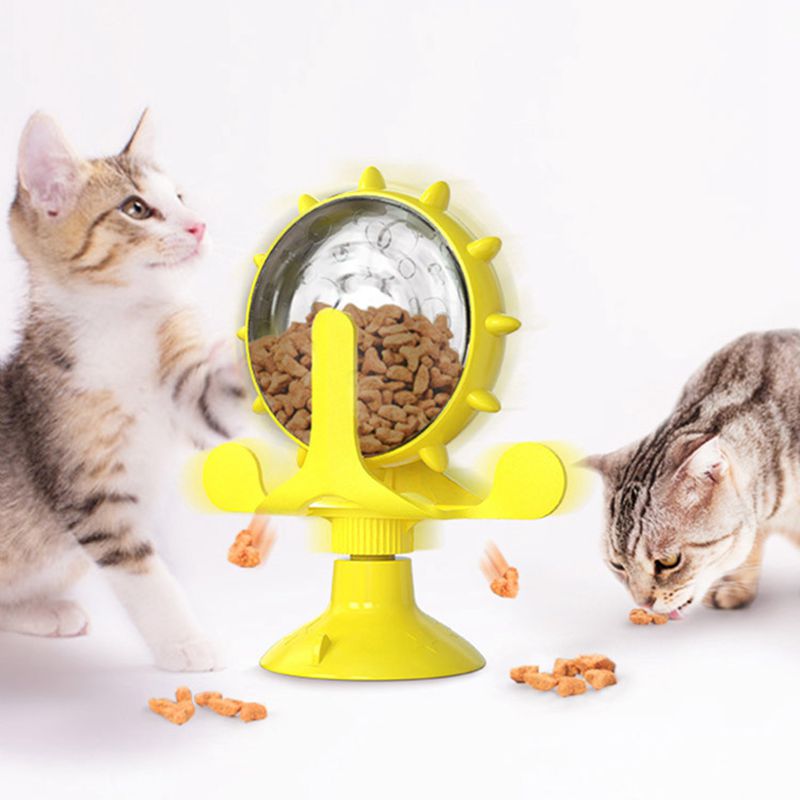 Cat Turntable Toy Pet Windmill Food leakage Exercise Training Toy