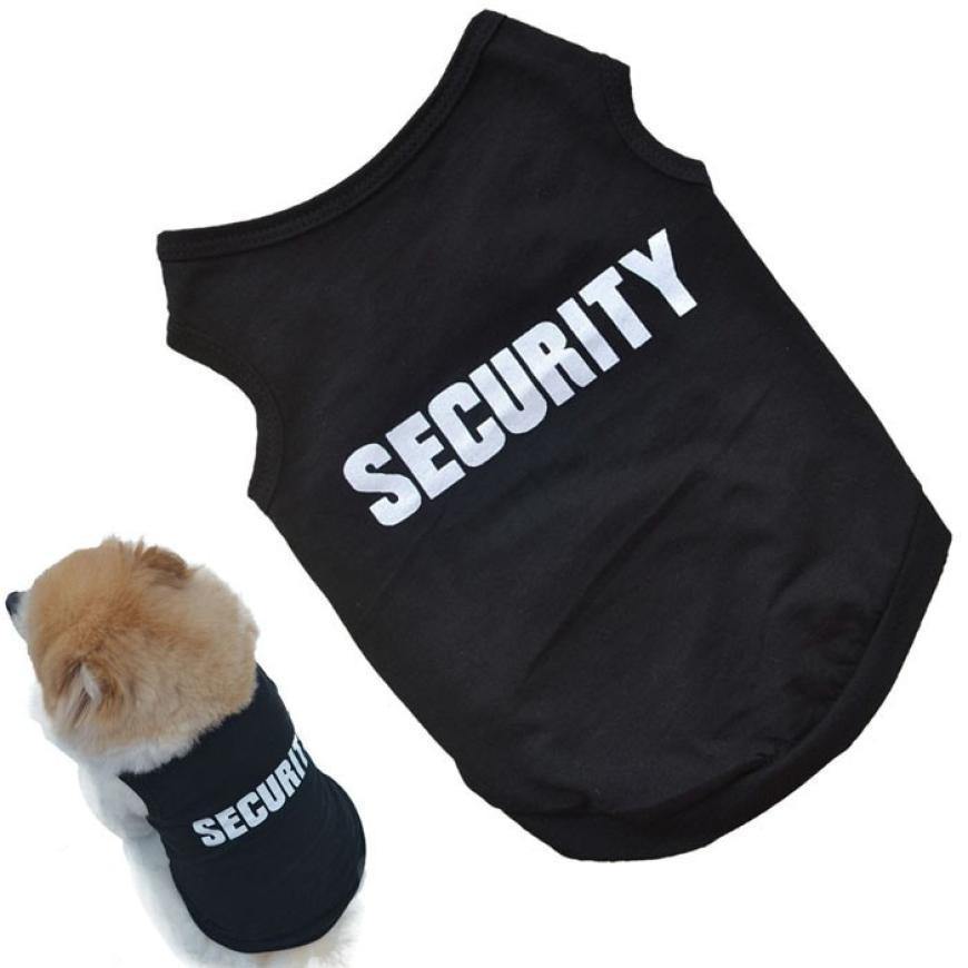 Pet Dog Security Graphic Clothing Vest