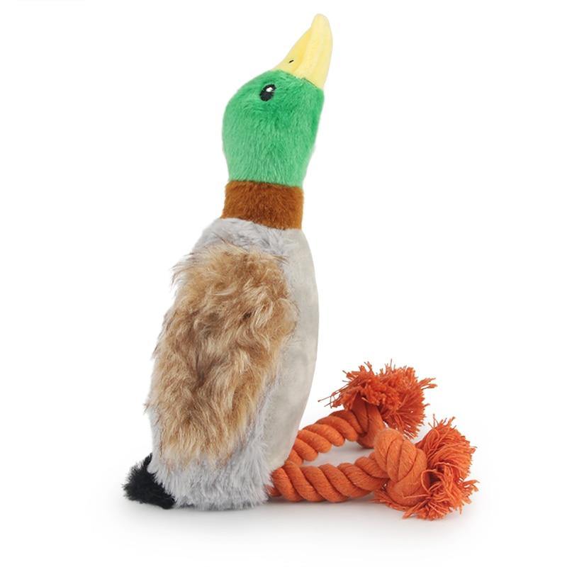 Duck Squeak Dog Rope Toy