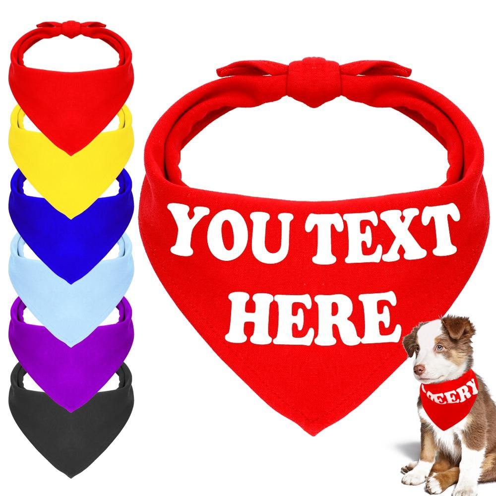 Custom Pet Personalized Cotton Bandana