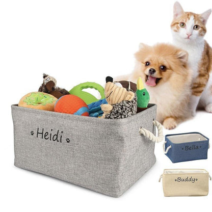 Solid Pet Toy Custom Storage Basket