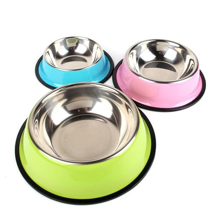 Multicolored Dog Bowls