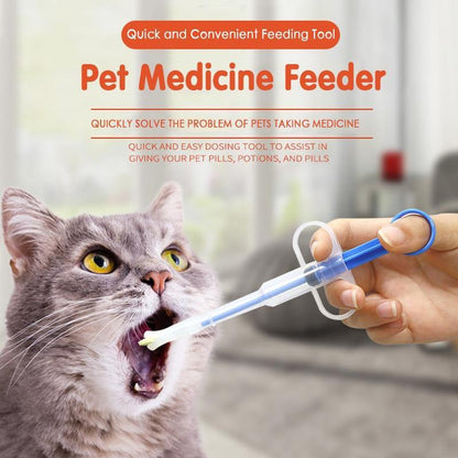 Pet Medicine Syringe Dispenser Dog Cat Kit