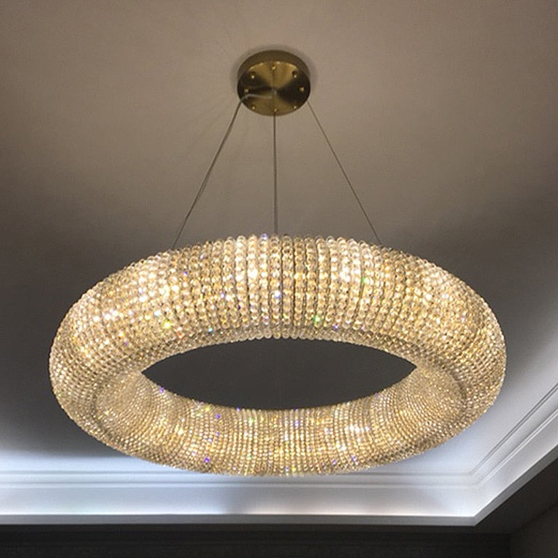 Esmeralda All-Around Crystal Wrapped Rounded Chandelier