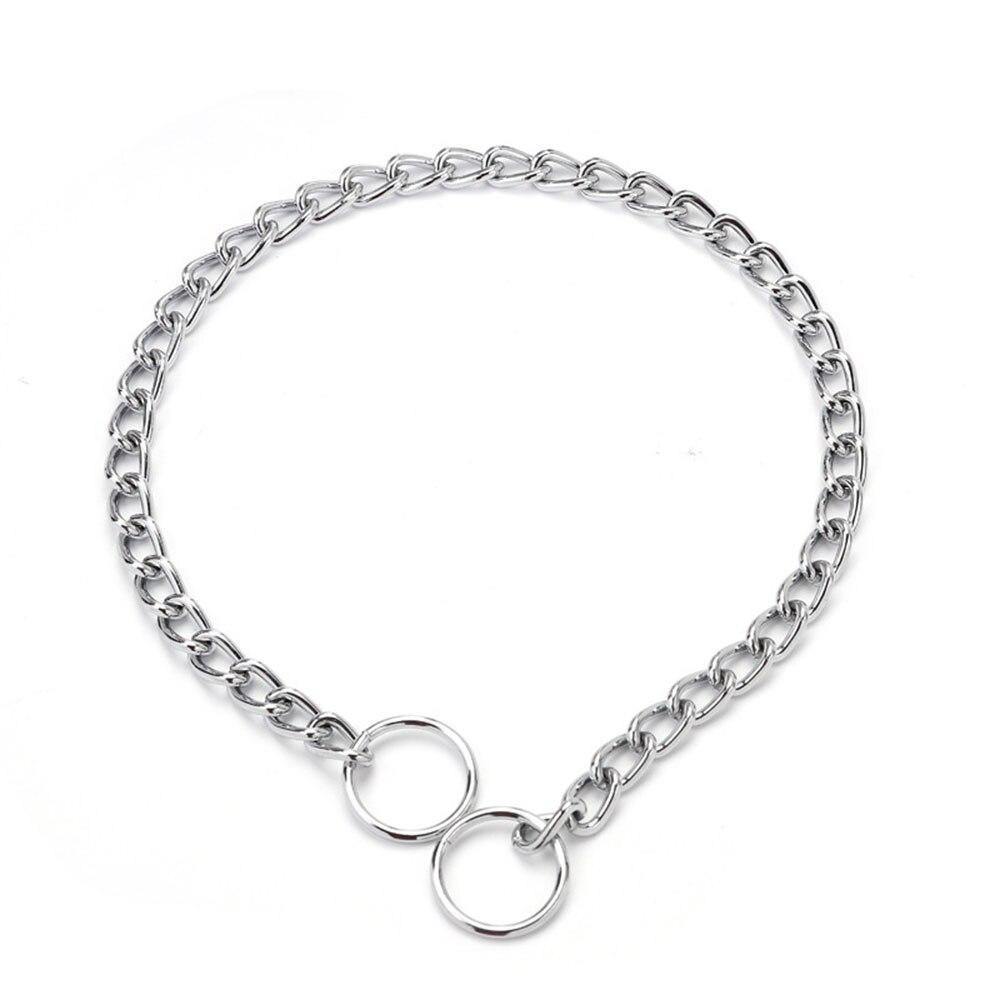 Stainless Steel Dog Iron Puppy Collar Traction Rope