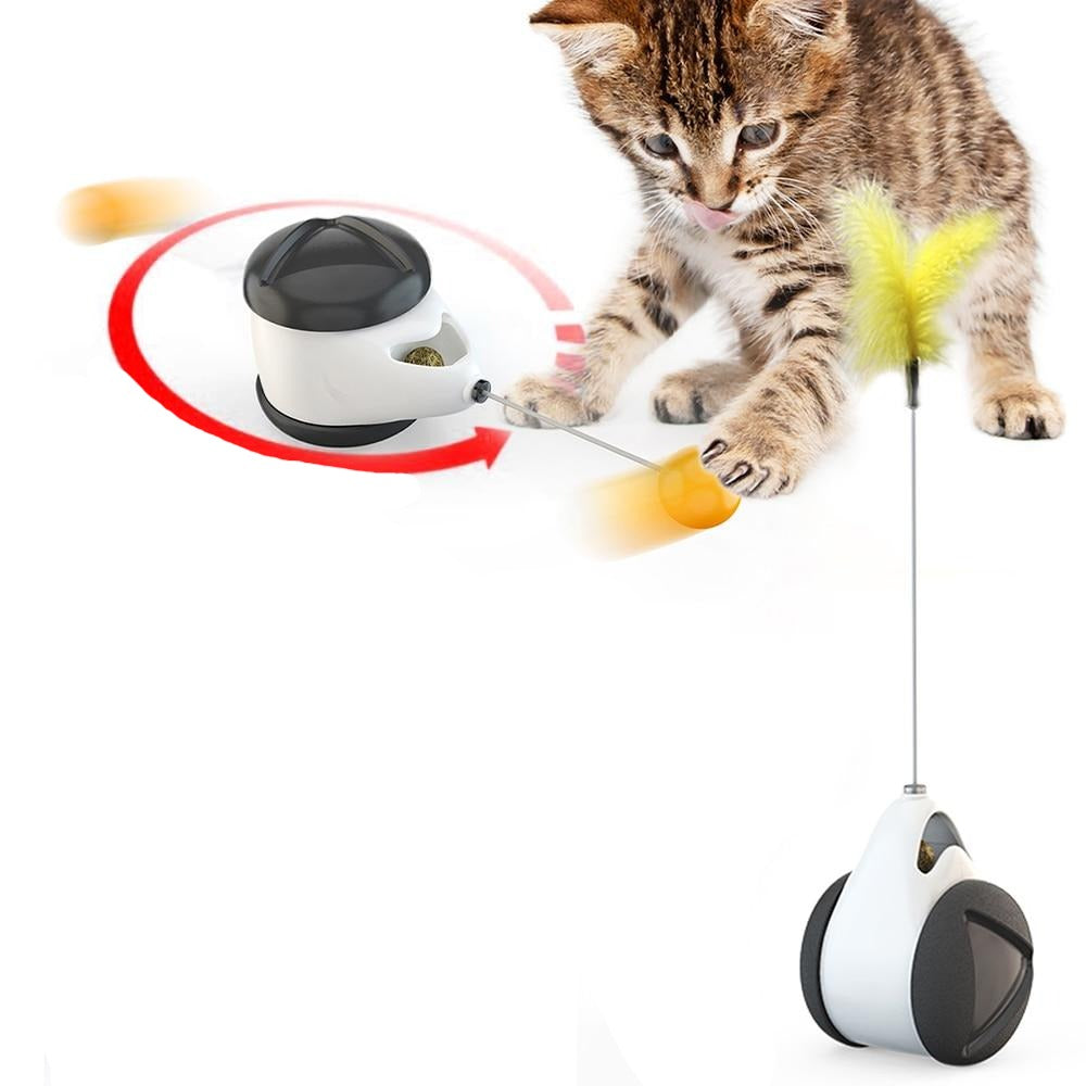 Tumbler Swing Toys for Cats Kitten Interactive Balance Cat Chasing Toy