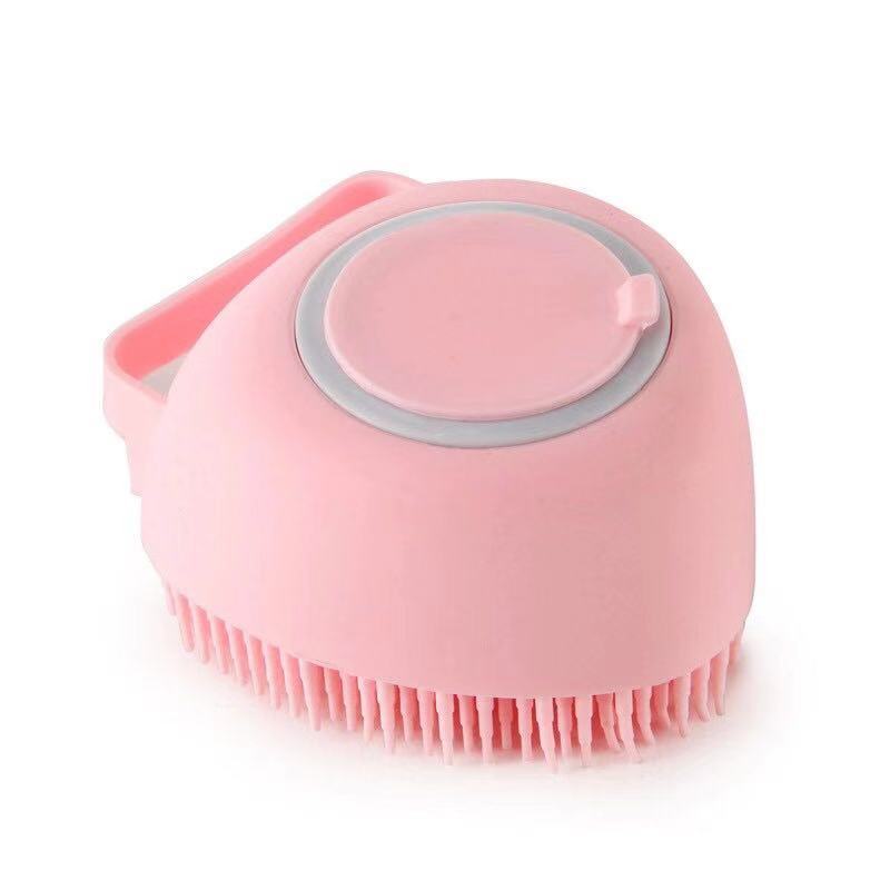 Bathroom Puppy Dog Bath Massage Silicone Soap Glove Brush