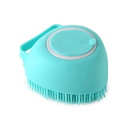 Bathroom Puppy Dog Bath Massage Silicone Soap Glove Brush