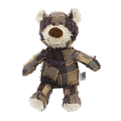 Cute Plush Bear Dog Puppy Bite Resistant Squeak Toy