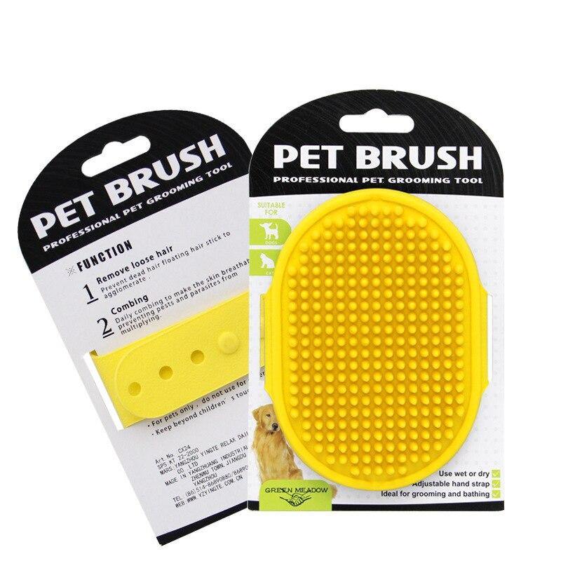 Dog Pet Brush Massage Cleaner Silicone Cat Glove