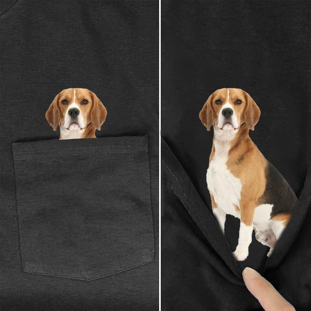 Beagle Cute Pocket Dog T-Shirt