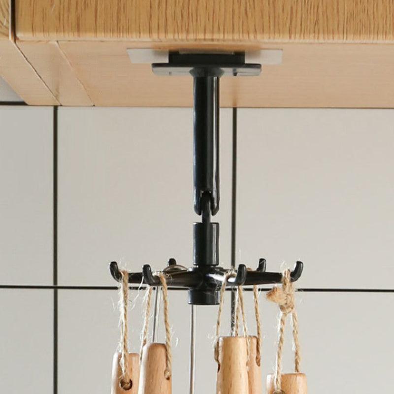 Mounted Hanger Hooks Utensil Holder and Organizer for Kitchen