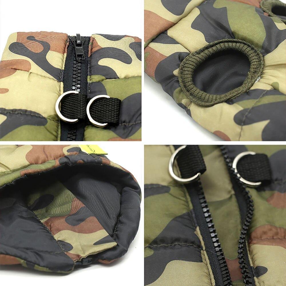 Waterproof Dog Puppy Camo Jacket Coat Vest