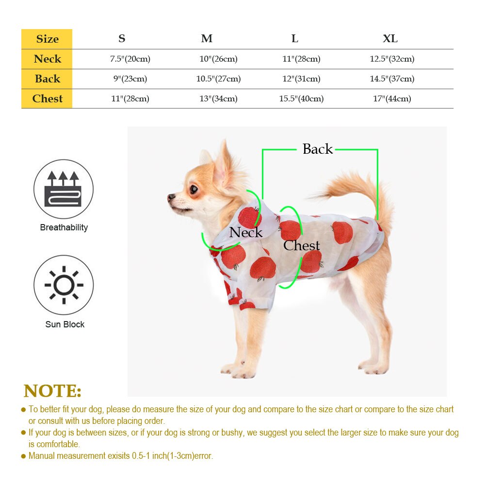 Dog Sun-Proof Clothing Hoodie Poncho