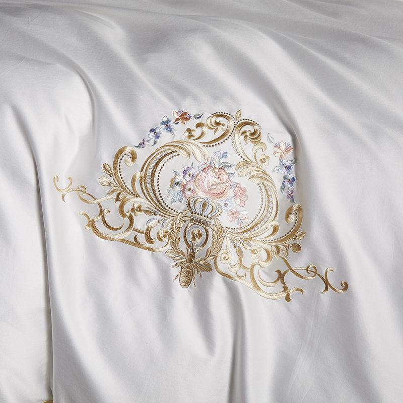 Pheliza Egyptian Cotton Embroidery Premium Luxury Duvet Cover Set
