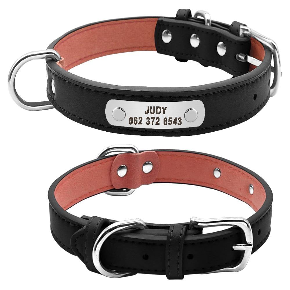 Personalized PU Leather Dog Collar