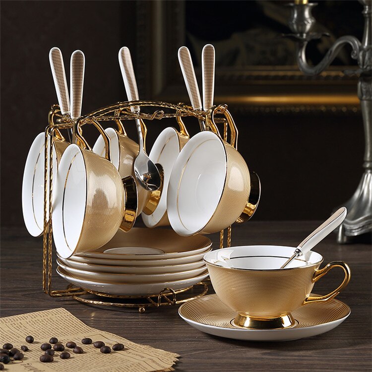 Palladio Luxury Gold Bone China Tea/Coffee Set