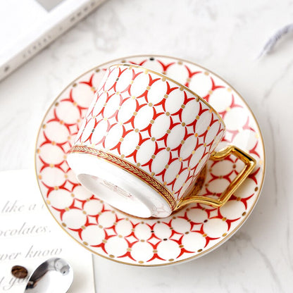 Arkanola Gold Inlay Porcelain Bone China Tea/Coffee Set
