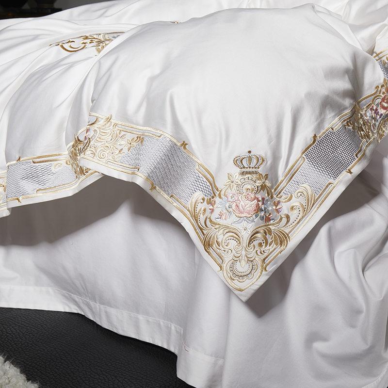 Pheliza Egyptian Cotton Embroidery Premium Luxury Duvet Cover Set