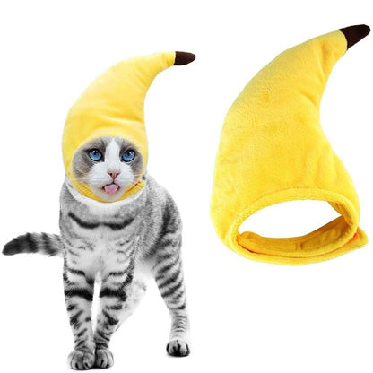 Pet Funny Cat Banana Hat Costume