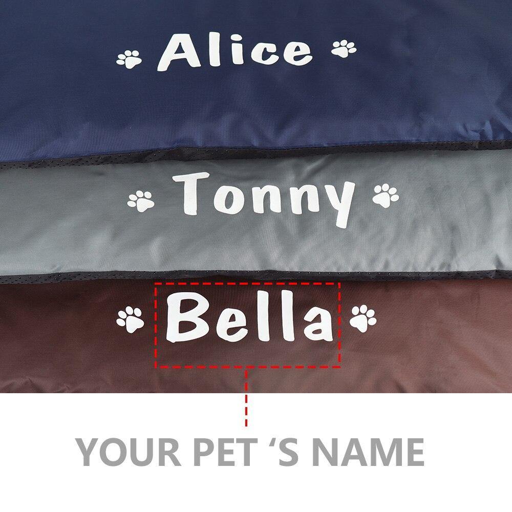 Personalized Dog Bed Custom Print Mat