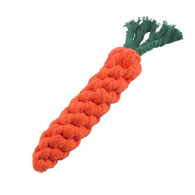 Dog Carrot Rope Chewing Puppy Cleaning Teeth Toy