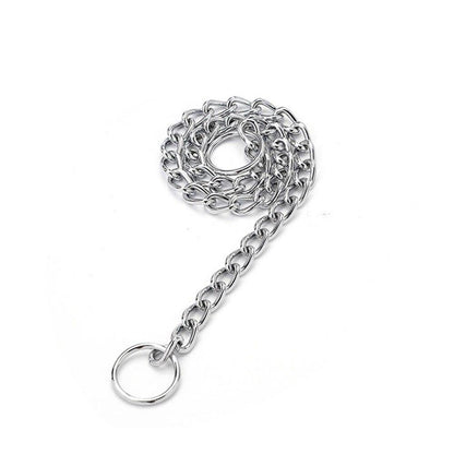 Stainless Steel Dog Iron Puppy Collar Traction Rope