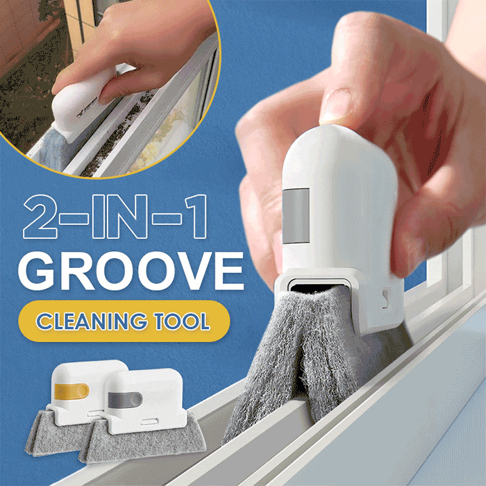 2-in-1 Groove Cleaning Tool | Creative Window Groove Cleaning Cloth